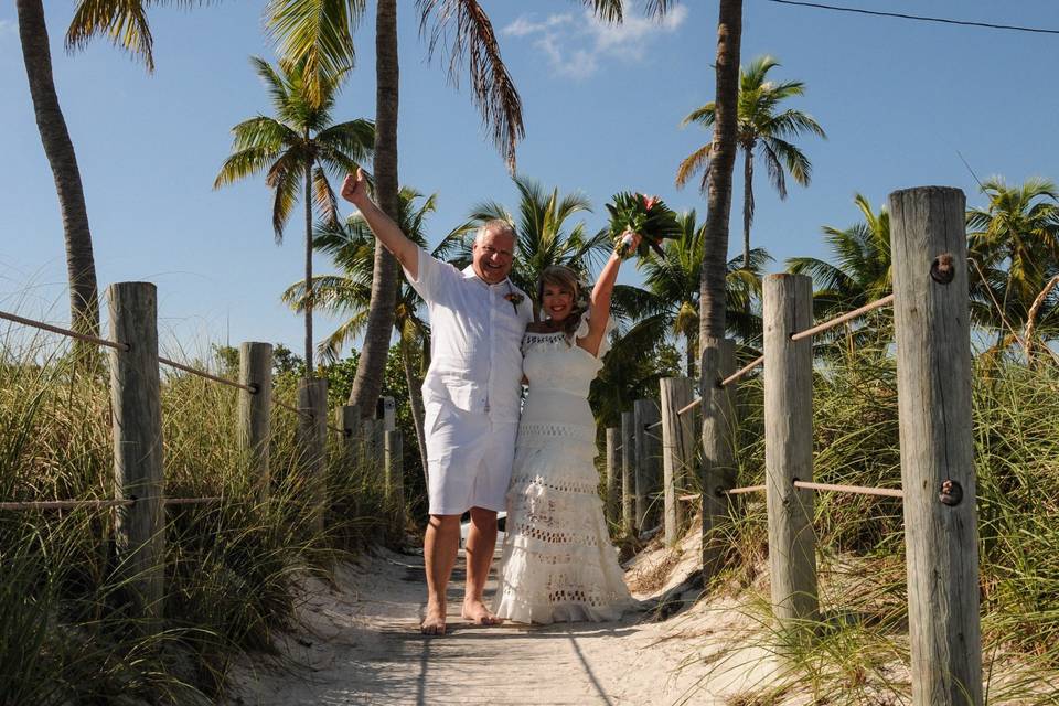 Amazing Key West Beach Wedding