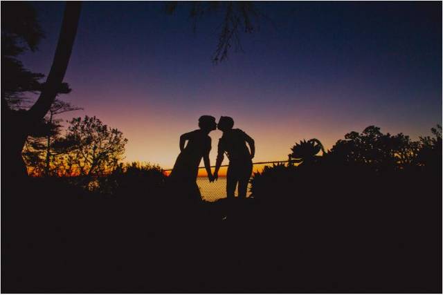 Couple kissing