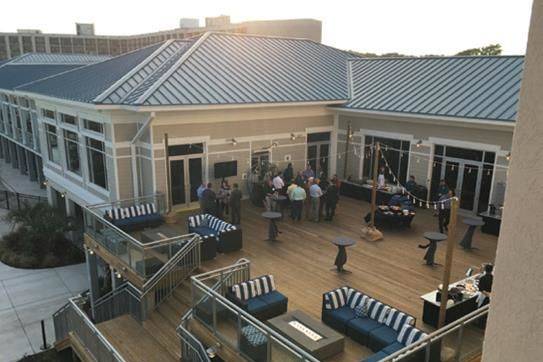 Outdoor reception area