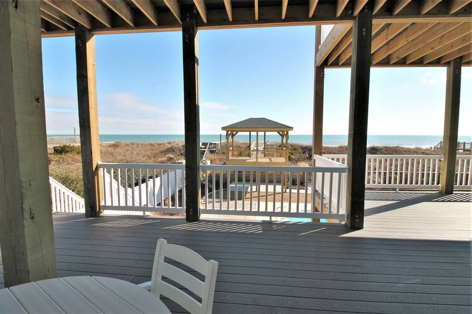 Oceanfront king bedroom view