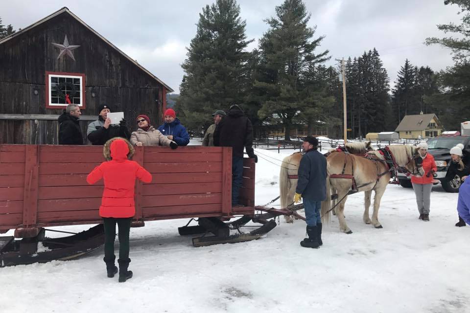 A Winter sleigh ride