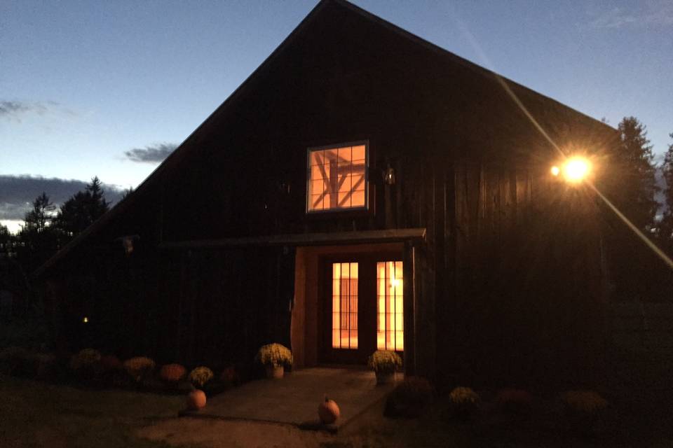 Evening outside the barn