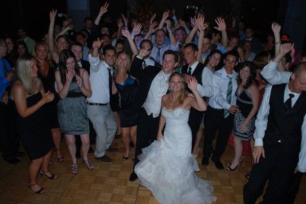 Wedding crowd photo