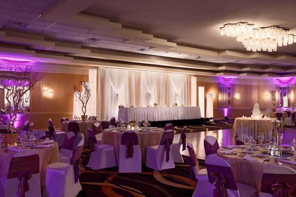 Wedding reception setup