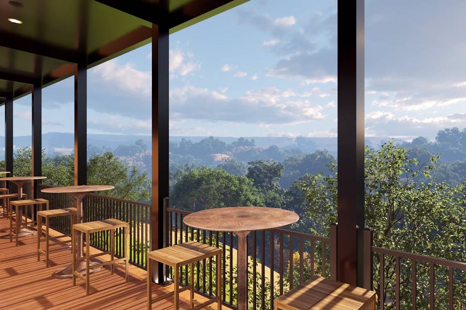 Outdoor Wraparound Porch
