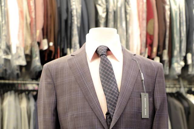 Mens 2 and 3 piece grey suits at Northridge Suit Outlet