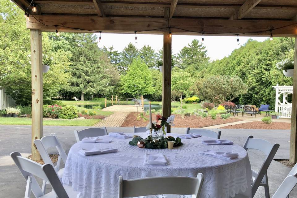 Reception Barn Awning