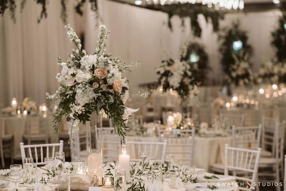 Elegant Tall Centerpieces