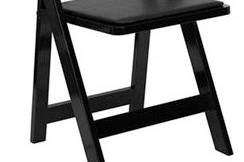 Black Garden Chairs w/ padded seat