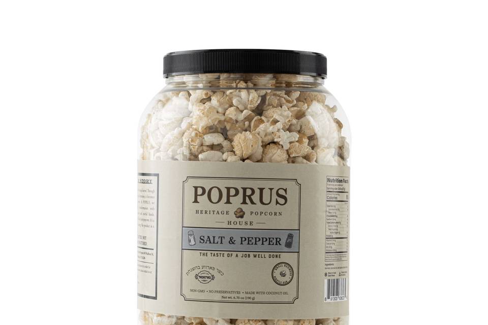 Salt&peper popcorn xl tub