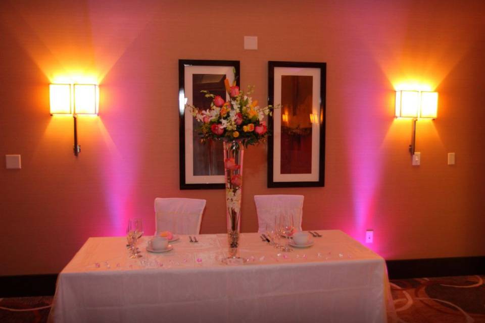 Couple's table area