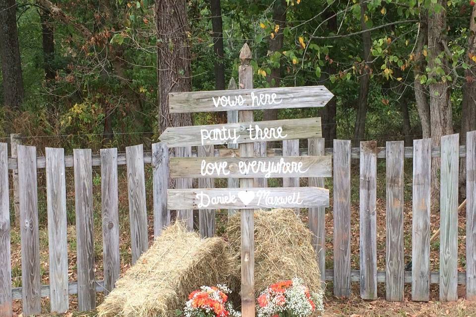 Wedding signs