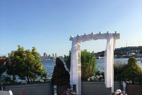 Ceremony by the water