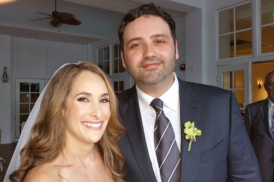 Bride with her groom