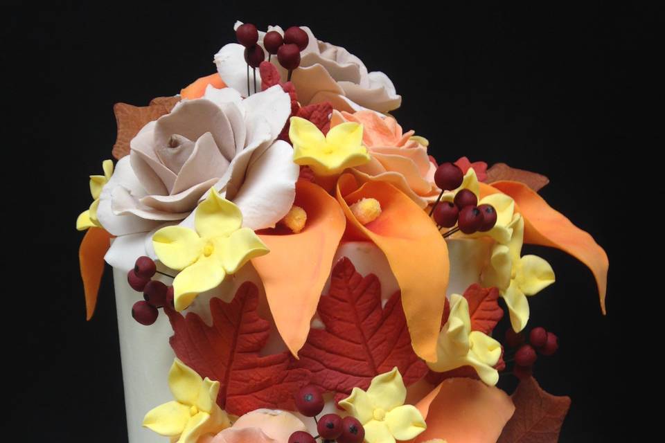 Close up of Gumpaste Flowers