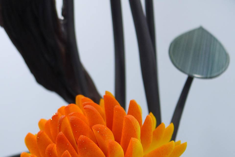 Flower in chocolate