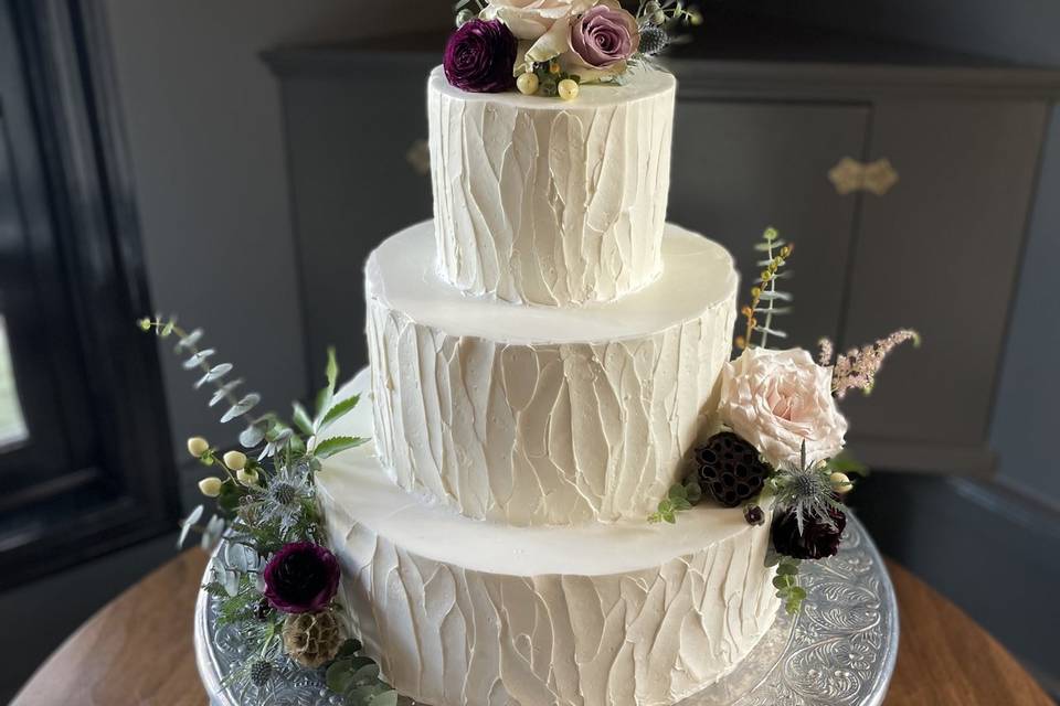 Bark Effect Cake