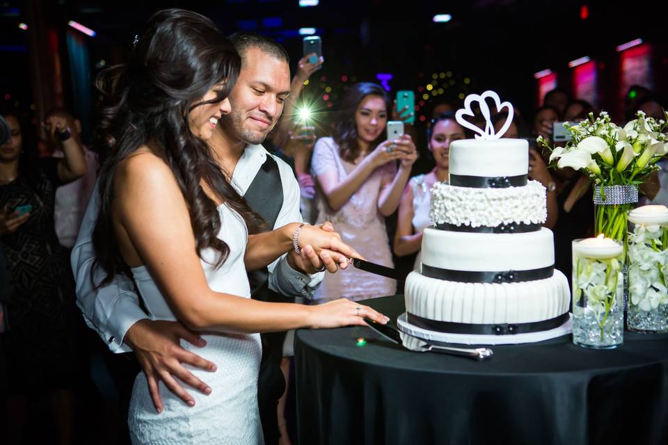 Cutting the cake