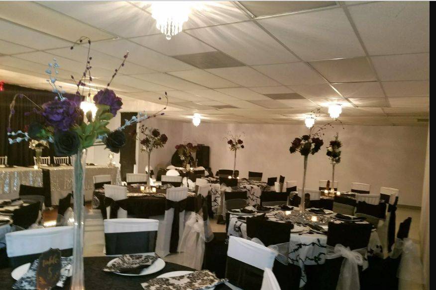 Wedding reception area