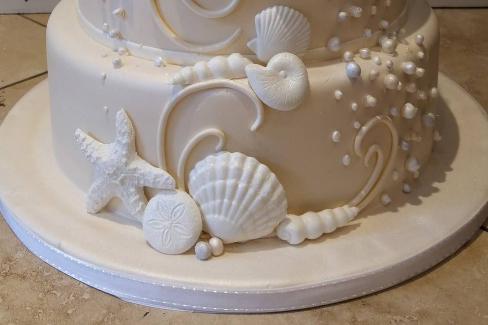 Seashells Wedding Cupcake Tier | DecoPac