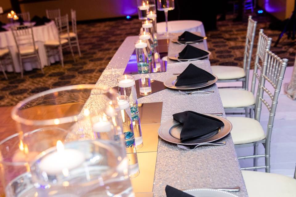 Head Table close up