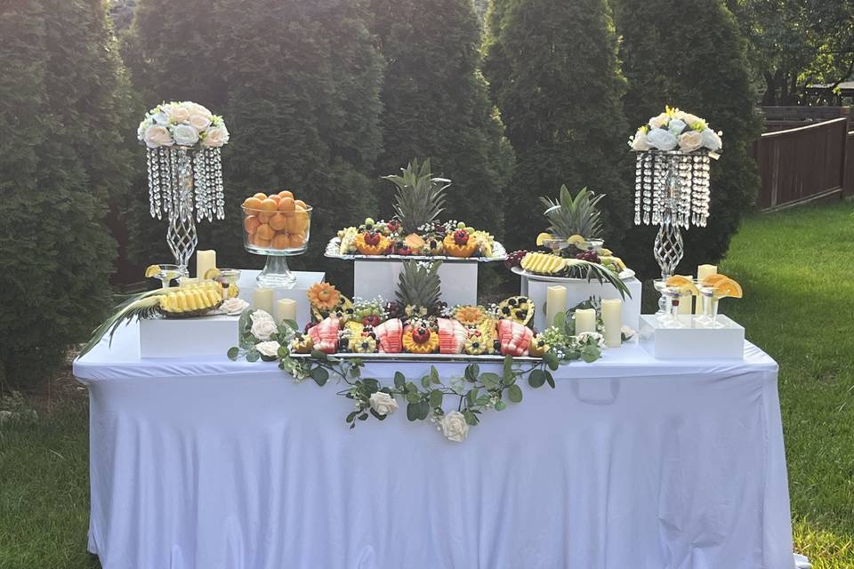 Luxury Fruit Table Setup