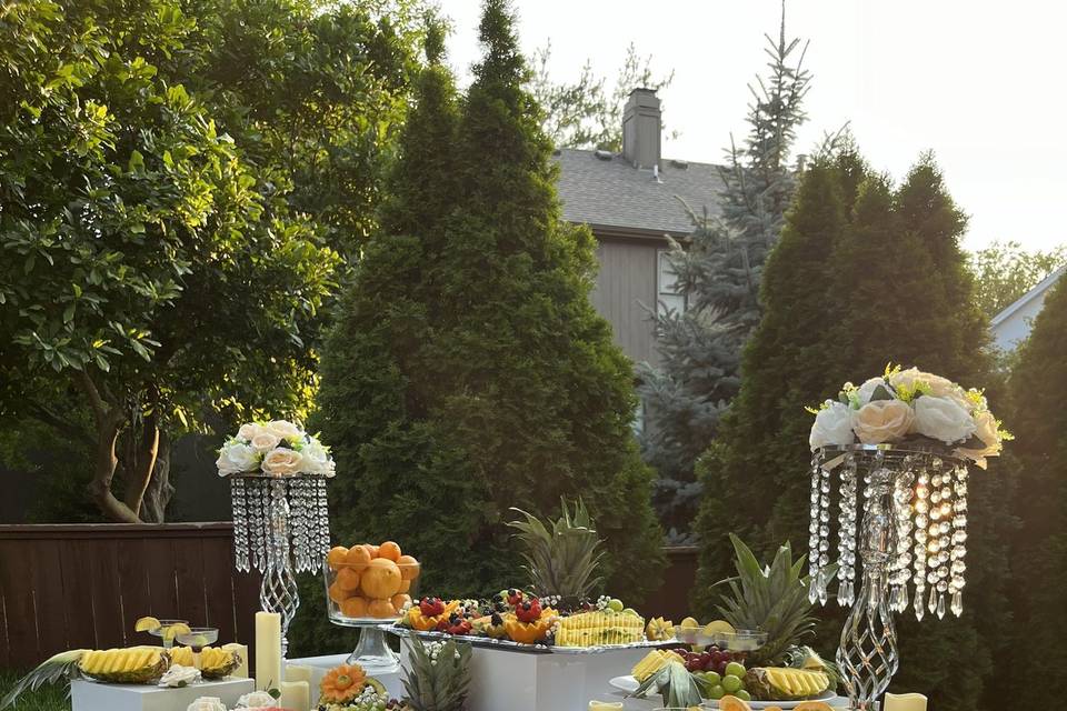 Luxury Fruit Table Setup