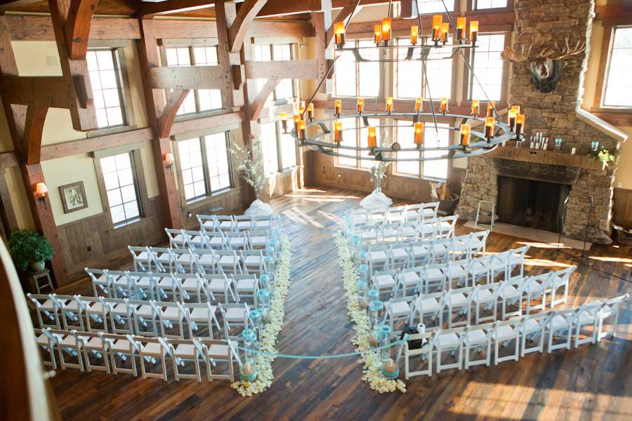 Indoor wedding setup