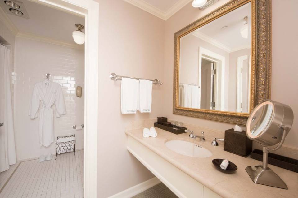 Guest room bathroom