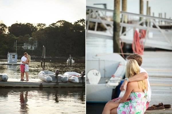 Seaside engagement session