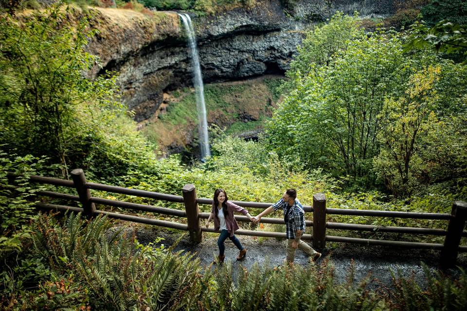 Silver Falls Engagement Photos