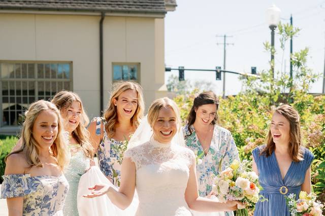 Lady in outlet lace dress