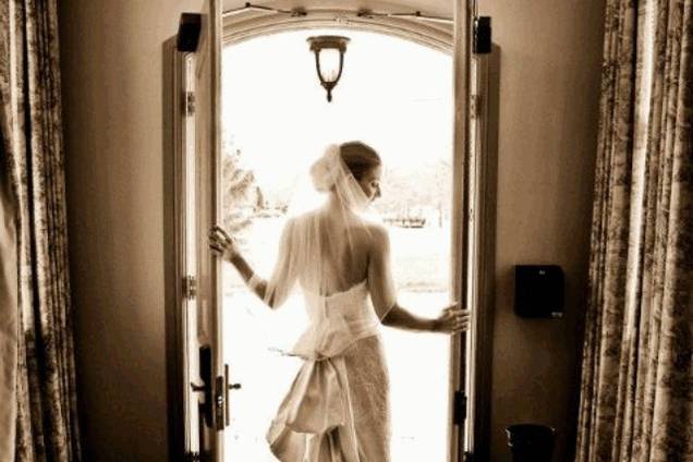 Bride by the door