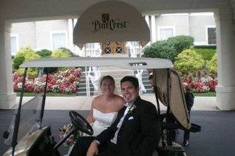 Bridal golf cart