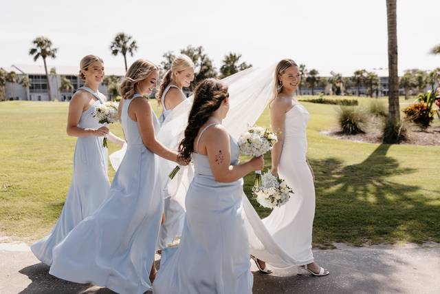 Bridesmaid Photos Golf Course