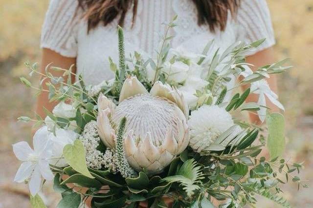 White Protea Bouquet