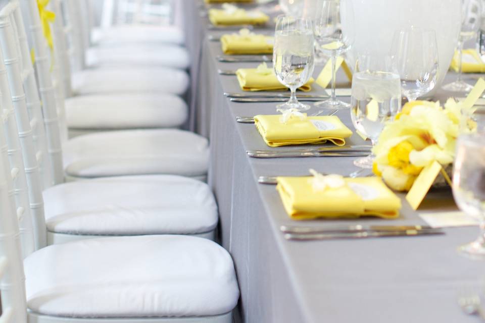 Long table setting