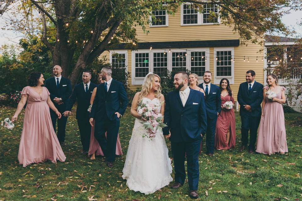 Wedding party photo