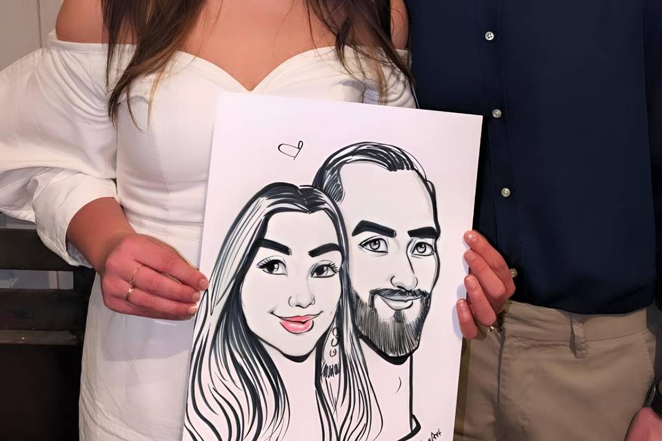Just Married pastel portrait❤️