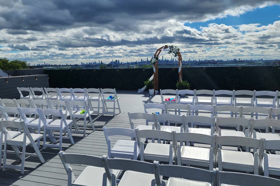 Cityview rooftop wedding