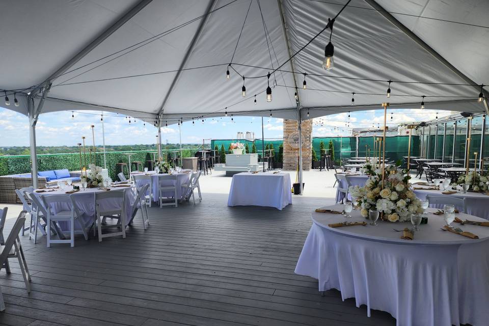 Cityview rooftop wedding