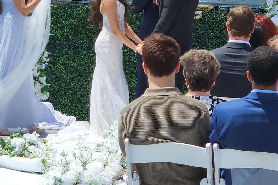 Cityview rooftop wedding