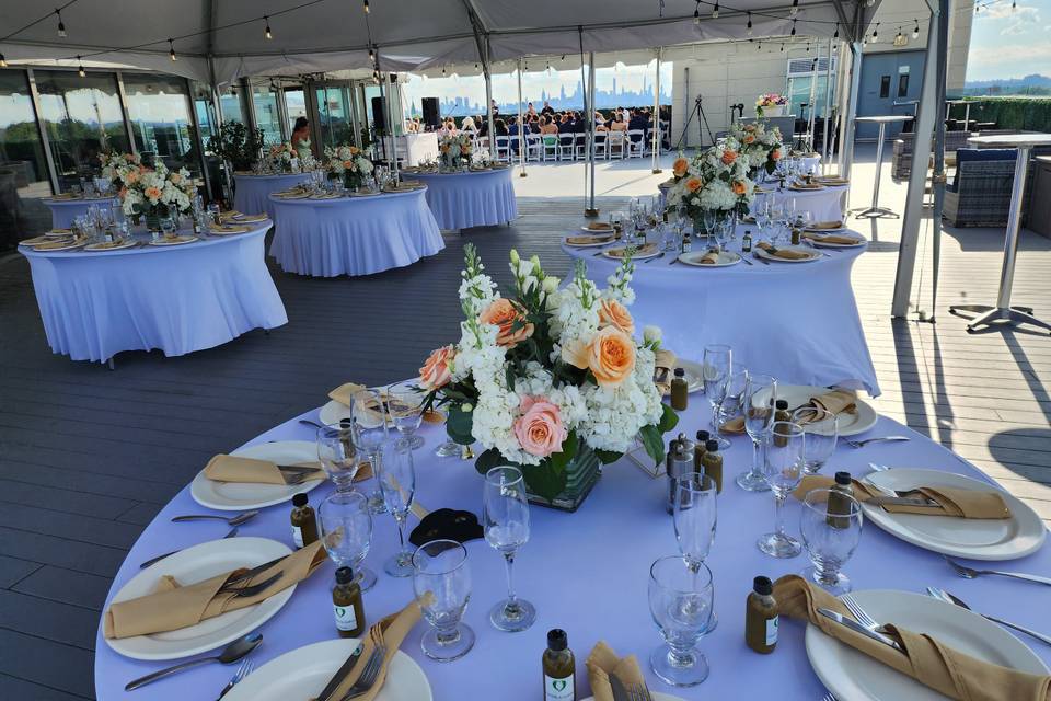 Cityview rooftop wedding
