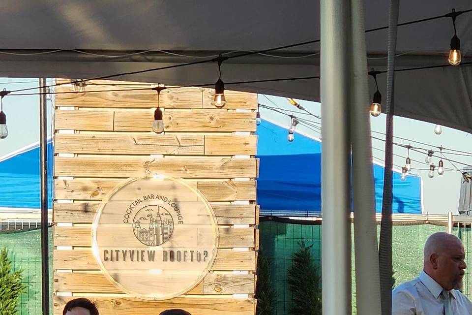 Cityview rooftop wedding