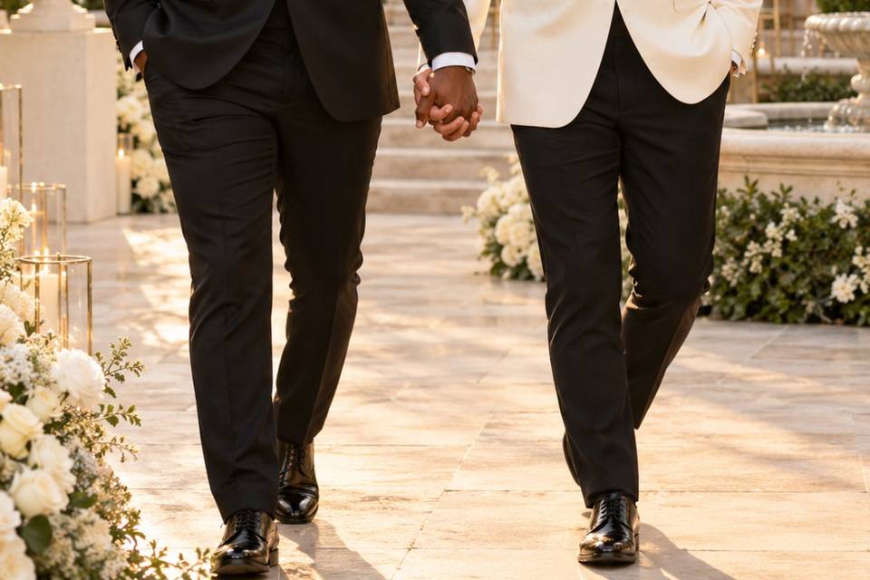 Grooms laughing in a golden courtyard-4.jpg