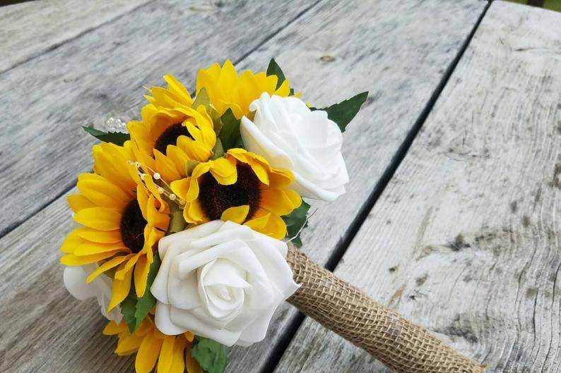 Affordable sunflower wedding