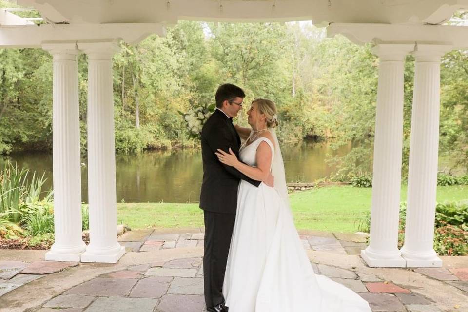 Couple under Pergola