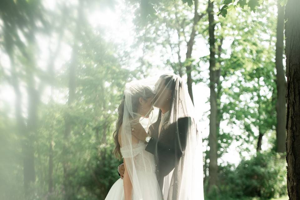 Couple at gates