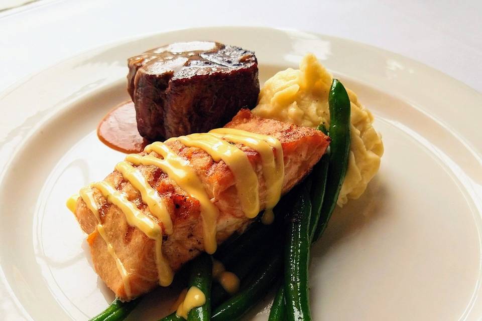 Filet Mignon and Salmon Combo