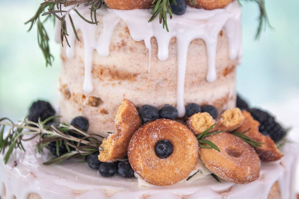 Wedding donut cake